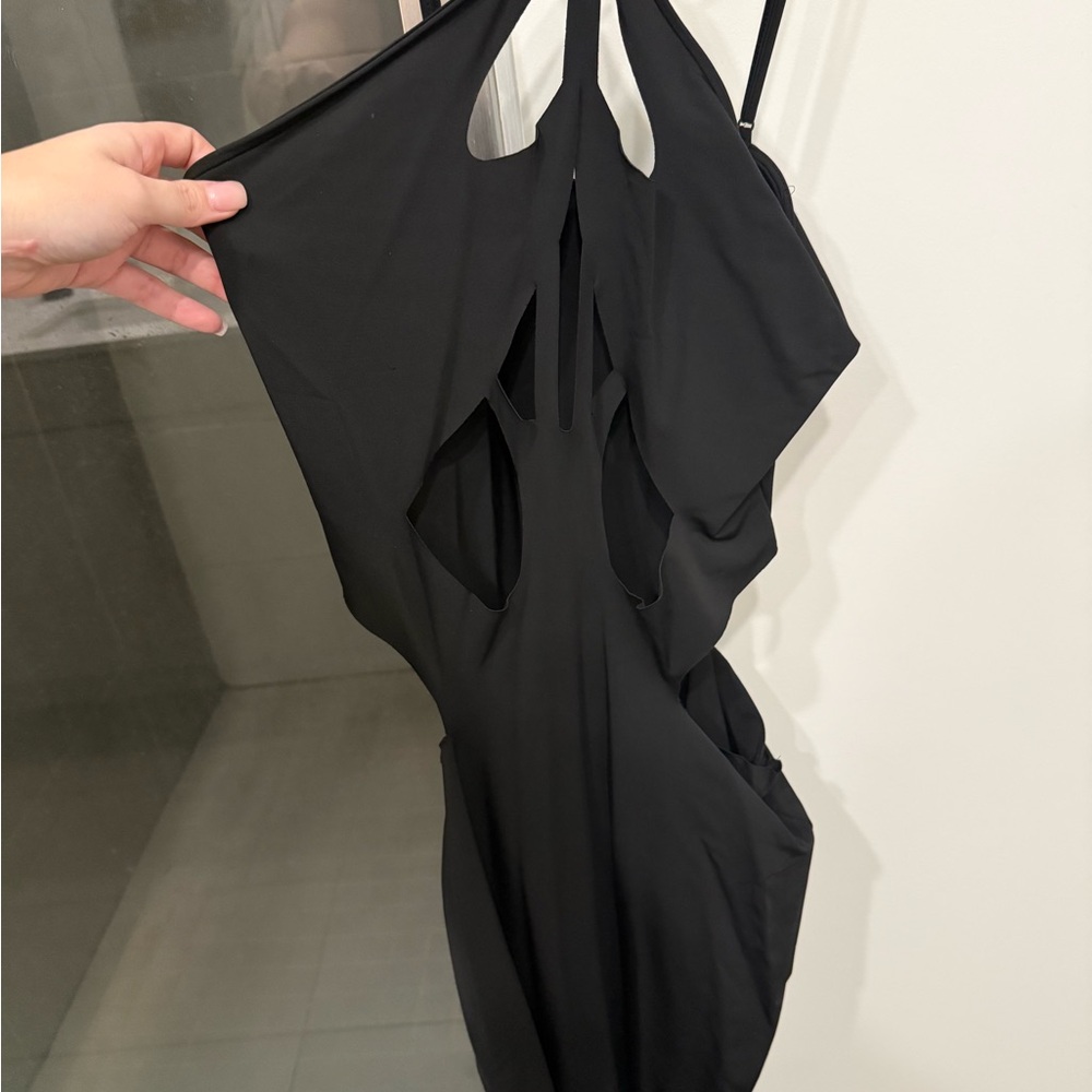 Black Cutout maxi dress
